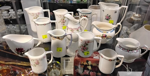 Lot 1295 - A COLLECTION OF MILK JUGS