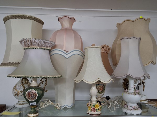 Lot 1512 - COLLECTION OF CERAMIC TABLE LAMPS