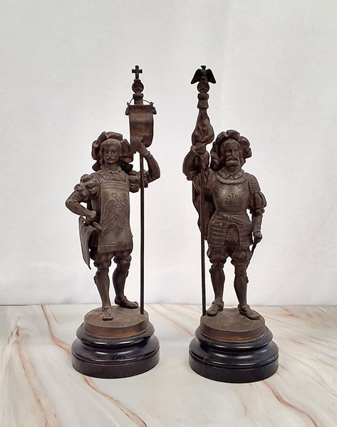 Lot 1340 - SPELTER FIGURES