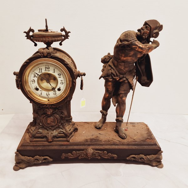 Lot 1443 - FIGURAL CLOCK