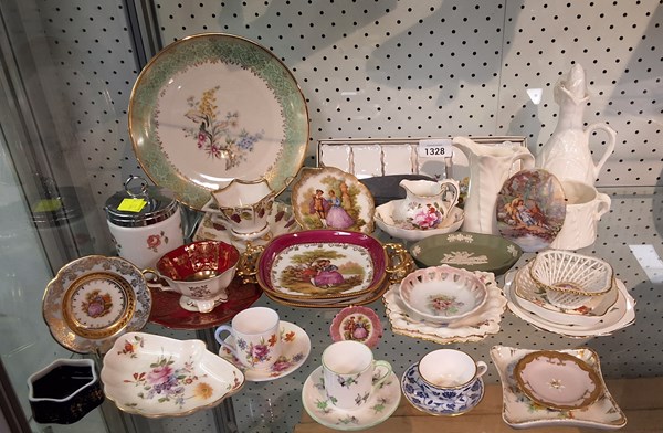 Lot 1328 - FLORAL DECORATED CHINA