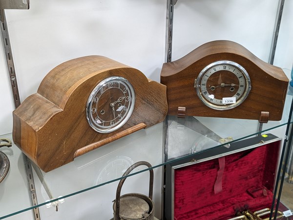 Lot 1336 - TWO MANTEL CLOCKS