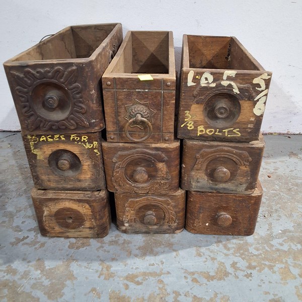 Lot 199 - SEWING MACHINE DRAWERS