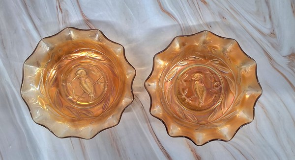 Lot 1246 - CARNIVAL GLASS DISHES