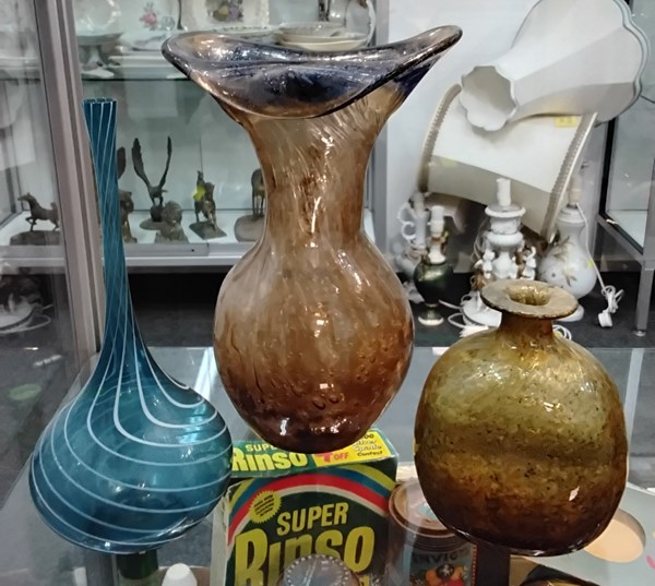 Lot 1169 - STUDIO GLASS VASES