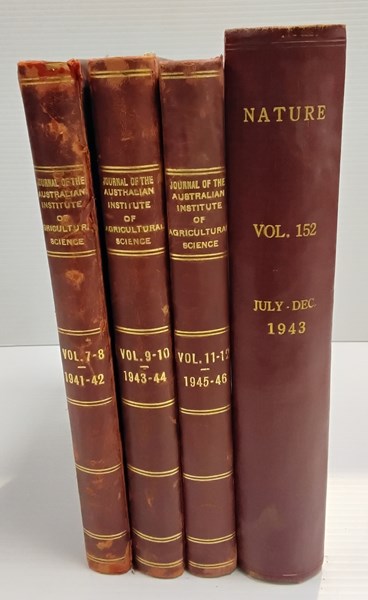 Lot 1210 - AGRICULTURAL SCIENCE. Volumes 7 to 12