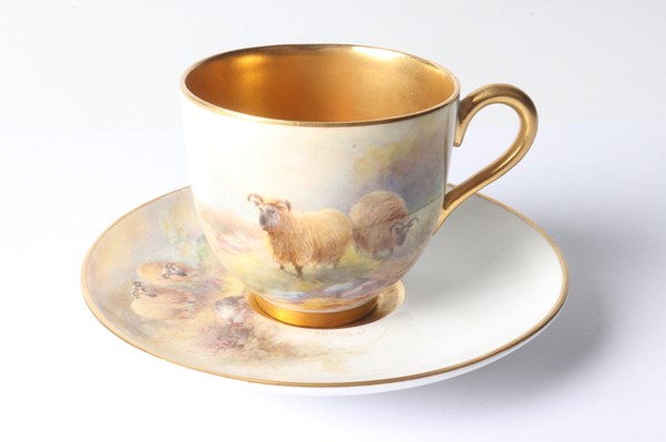 Lot 1010 - ROYAL WORCESTER CUP & SAUCER