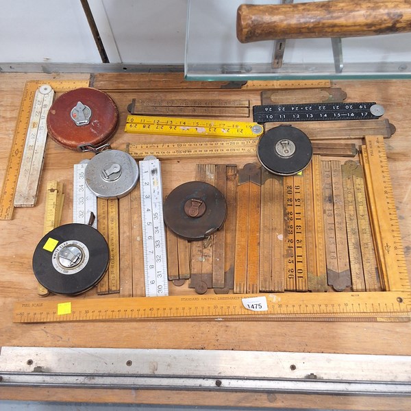 Lot 1475 - RULERS & TAPE MEASURES