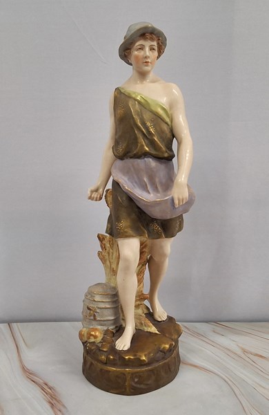 Lot 1353 - FIGURE OF A WISTFUL YOUTH