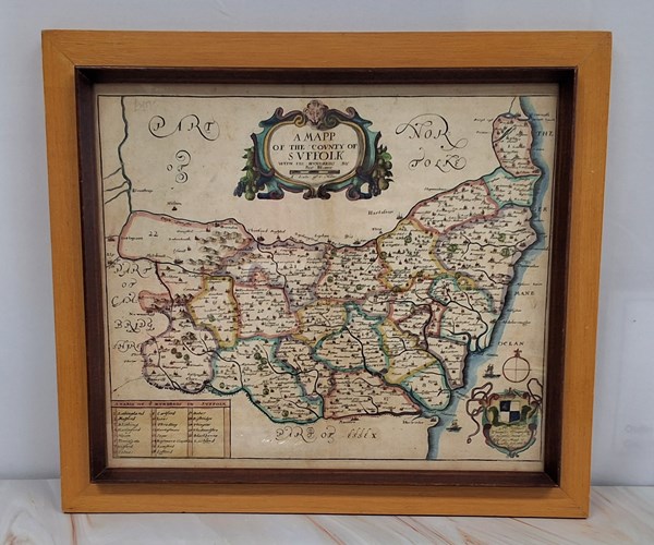 Lot 1204 - A MAP OF THE COUNTY OF SUFFOLK