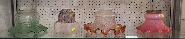 Lot 1280 - GLASS LAMPSHADES