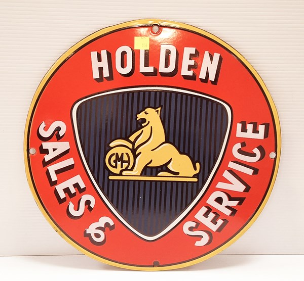 Lot 1060 - ENAMEL HOLDEN SIGN