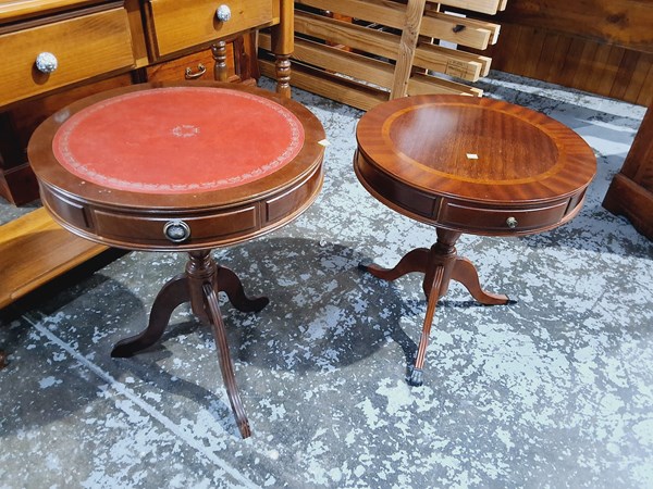 Lot 17 - DRUM TABLES