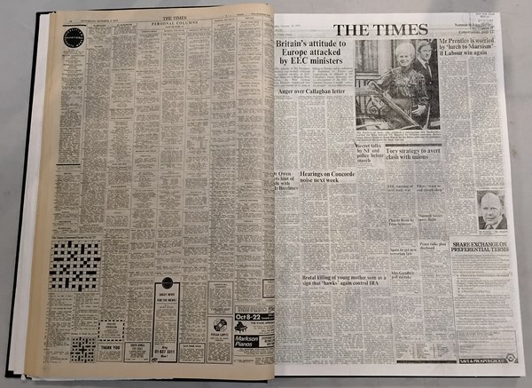 Lot 1148 - THE LONDON TIMES 1974, 1975 & 1977.