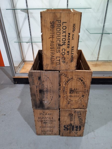 Lot 212 - TIMBER FRUIT CRATES