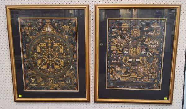 Lot 1076 - TWO NEPALESE THANGKAS