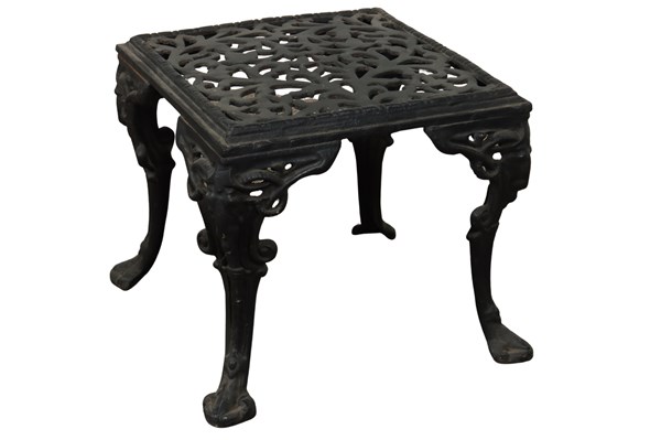 Lot 104 - CAST IRON SIDE TABLE