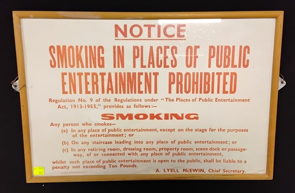 Lot 1204 - FRAMED NOTICE