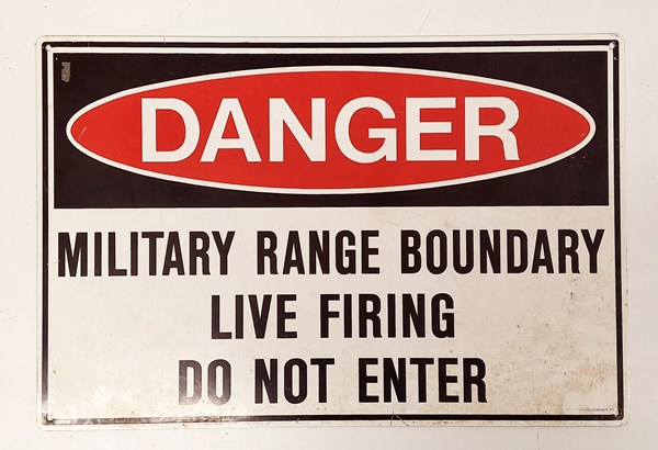 Lot 1061 - DANGER SIGN