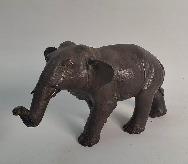 Lot 1032 - BRONZE ELEPHANT