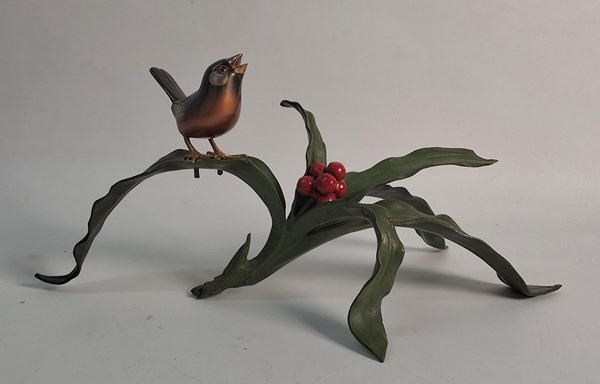 Lot 1012 - BRONZE BIRD STUDY