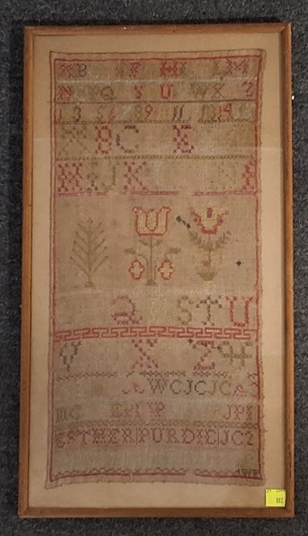 Lot 1067 - 19TH CENTURY SAMPLER