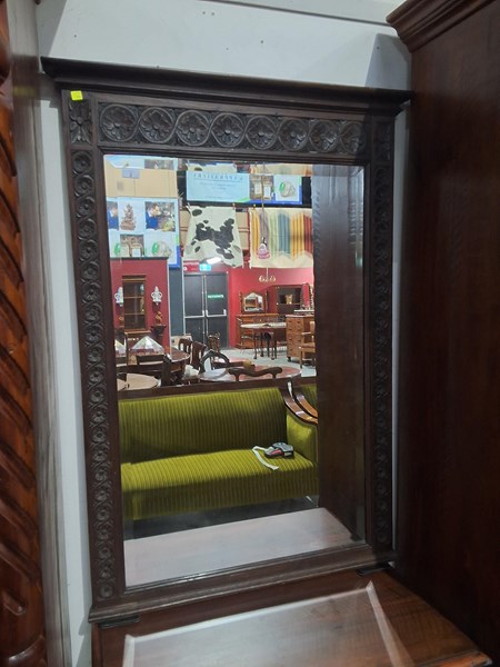 Lot 2 - OVERMANTLE MIRROR