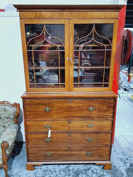 Lot 119 - GEORGIAN SECRETAIRE BOOKCASE