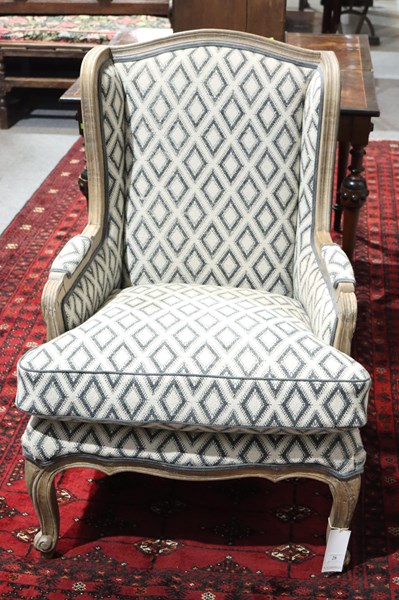 Lot 28 - PAIR OF BERGERE ARMCHAIRS