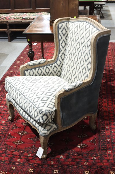 Lot 28 - PAIR OF BERGERE ARMCHAIRS