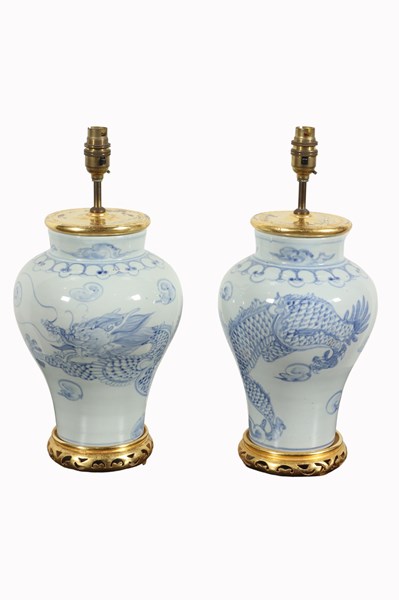 Lot 47 - PAIR OF BEDSIDE LAMPS