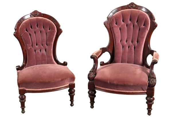 Lot 133 - PARLOUR CHAIRS