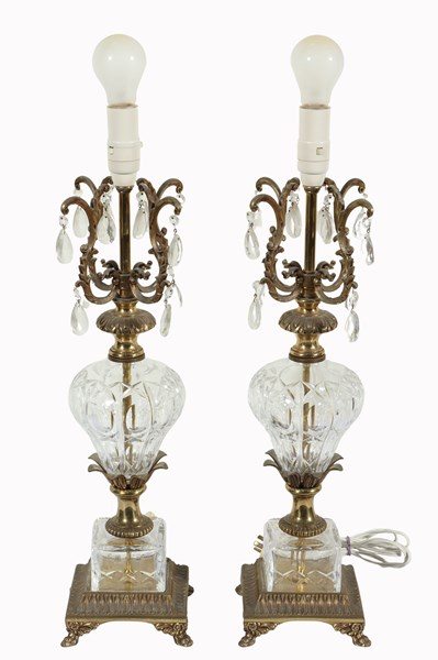 Lot 26 - PAIR OF TABLE LAMPS