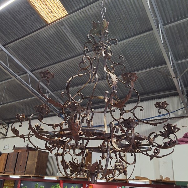 Lot 281 - IRON CHANDELIER