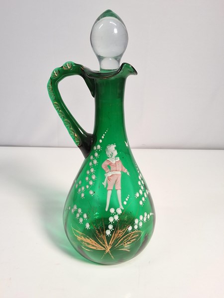 Lot 1243 - MARY GREGORY DECANTER