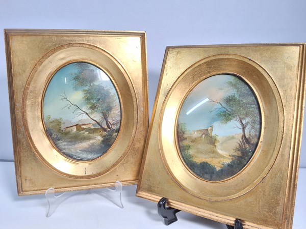 Lot 1115 - PAIR OF FRAMED PAINTINGS