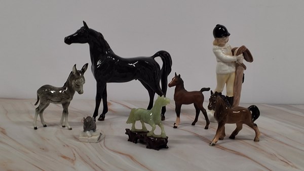 Lot 1294 - A COLLECTION OF EQUINE ORNAMENTS