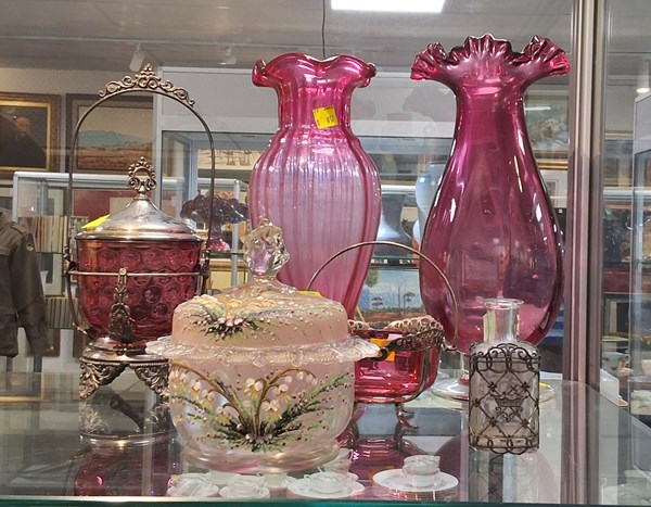 Lot 1293 - COLLECTION OF CRANBERRY GLASS