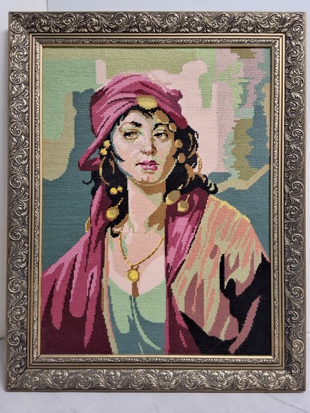 Lot 1332 - FRAMED TAPESTRY