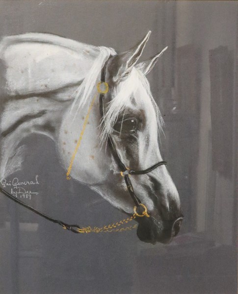 Lot 1086 - PORTRAIT OF A HORSE