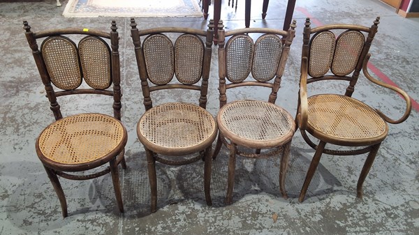 Lot 80 - FOUR BENTWOOD CHAIRS