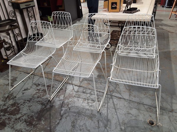 Lot 254 - SET OF SIX OUTDOOR CHAIRS