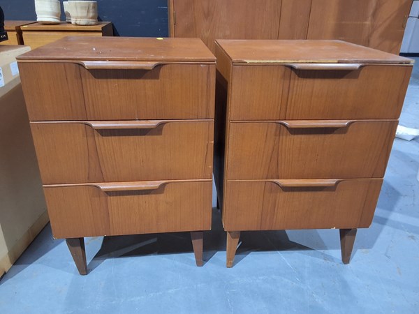 Lot 225 - PAIR OF BEDSIDE CHESTS