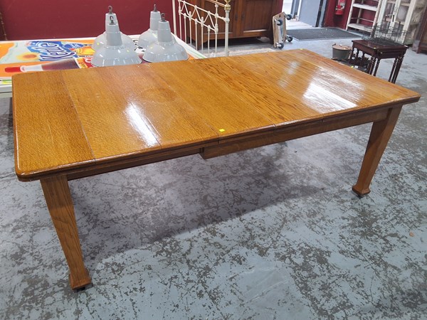 Lot 83 - OAK DINING TABLE