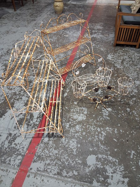 Lot 255 - FOUR PLANT STANDS