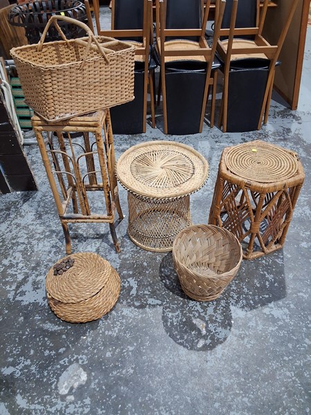 Lot 87 - CANE AND BASKETWARE