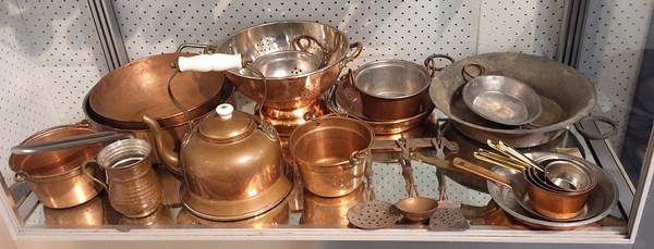 Lot 1212 - COPPER KITCHENWARES