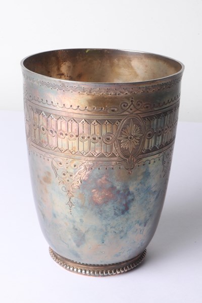 Lot 1036 - SILVER BEAKER