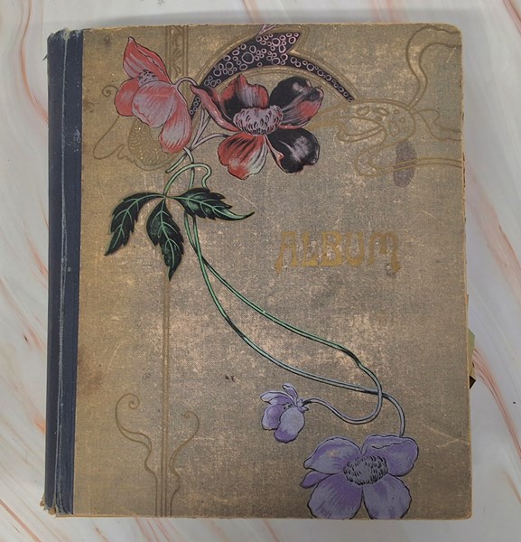 Lot 1112 - POSTCARD ALBUM