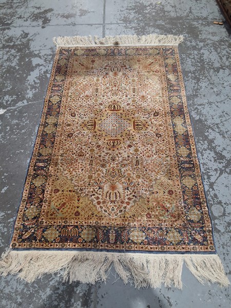 Lot 127 - PERSIAN SILK RUG